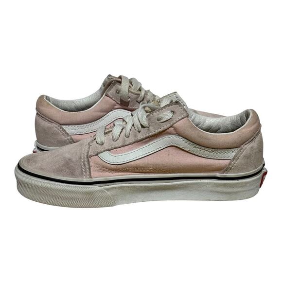 Vans Old Skool Pink Suede Canvas Women’s Size 6 Skate Sneakers - Picture 5 of 8